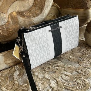 Michael Kors double zipper wallet